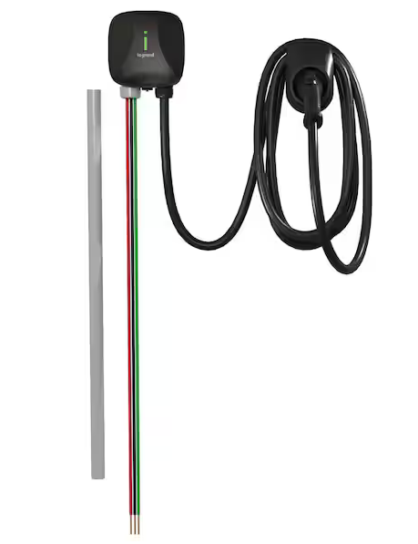 Legrand Hardwire 48 Amp 11.5kW Level 2 EV Charger for Home, Indoor/Outdoor, Black L2EVSE48AC L2EVSE48AC