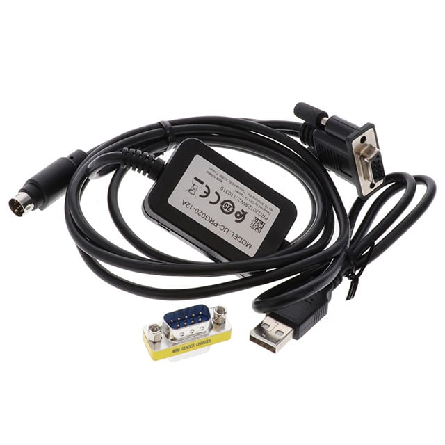 Delta Electronics/Industrial Automation UC-PRG020-12A - D-Sub hembra y de 9 pos a MiniDIN macho de 8 pos 6.56' (2.00m)