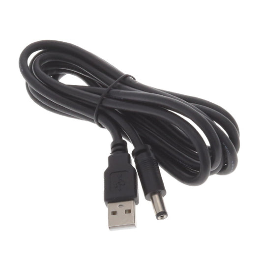 GlobTek, Inc. USBA2M0CCP-20(R) - Conector tipo barril - 2.1mm DI, 5.5mm DE a clavija de conexión macho USB A 6.56' (2.00m)