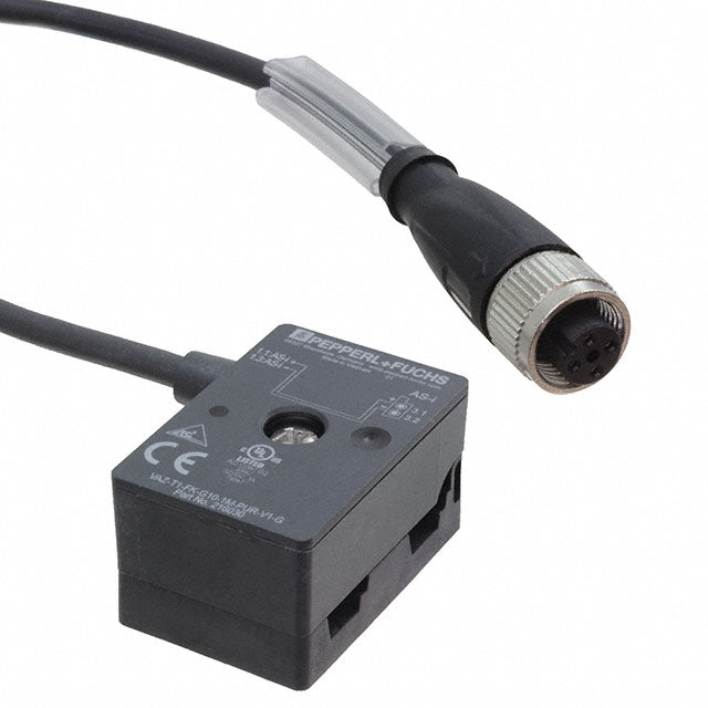 Pepperl+Fuchs, Inc. VAZ-T1-FK-G10-1M-PUR-V1-G - Circular 2 pos hembra a bus AS-I macho 3.28' (1.00m)