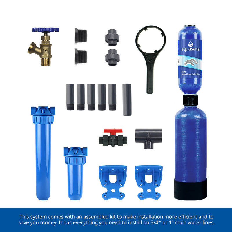AQUASANA Filtro de agua para toda la casa Rhino® | 1 millón de galones WH-1000