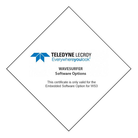 Teledyne LeCroy WS3K-EMB WaveSurfer® 3000 Osciloscopio Software