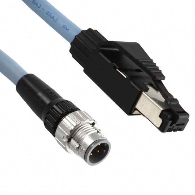 Omron Automation and Safety XS5W-T421-JMC-K XS5 Circular de 04 pos macho a RJ45, 8p4c 32.81' (10.00m)