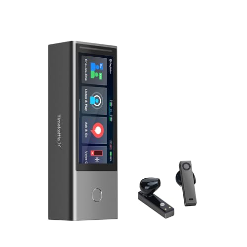 Timekettle X1 AI Interpreter Hub, entidad independiente, auriculares de traductor simultáneo bidireccional, dispositivo traductor actualizado con revolucionaria tecnología de segmentación Al Semántica