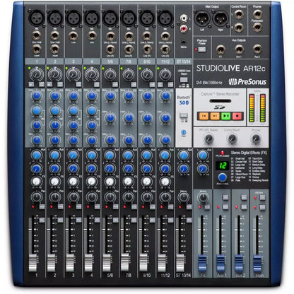 Interfaz de audio híbrida compatible con USB-C de 12 canales PreSonus StudioLive AR12c - 2779200101
