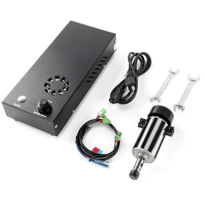 FoxAlien Kit de actualización CNC 300 W DC husillo fresado motor para Masuter 4040, Masuter Pro, Masuter 3, 3018-SE V2 CNC Router máquina de grabado con caja de control integrada velocidad ajustable