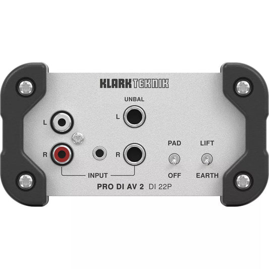 Klark Teknik DI 22P PRO DI AV 2 Caja DI estéreo pasiva con transformadores Midas 
000-CN600-00010