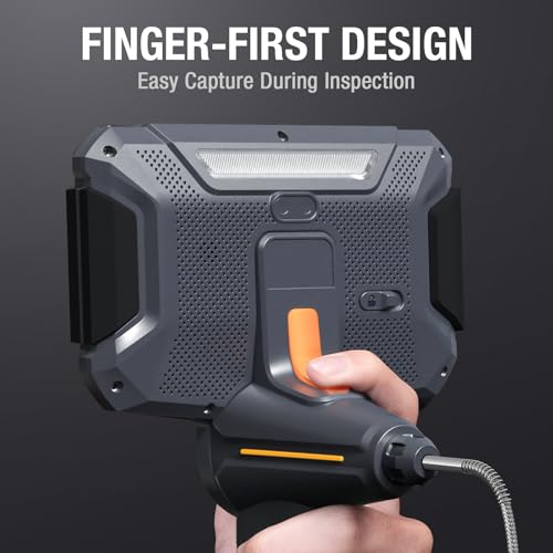 Teslong Boroscopio articulado de 4 vías de 0.154 in con luz, cámara de inspección de endoscopio IPS de 6 pulgadas con sonda articulada 360, dispositivos flexibles para mecánicos automotrices, cámara