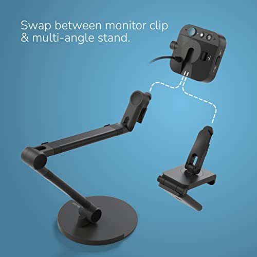 OKIOCAM X1 4K Ultra HD Cámara de documentos de modo dual y cámara web - Luz LED, micrófonos integrados, enfoque automático, formato A3 Ledger - Funciona con Zoom, Google Meet OBS, equipos -