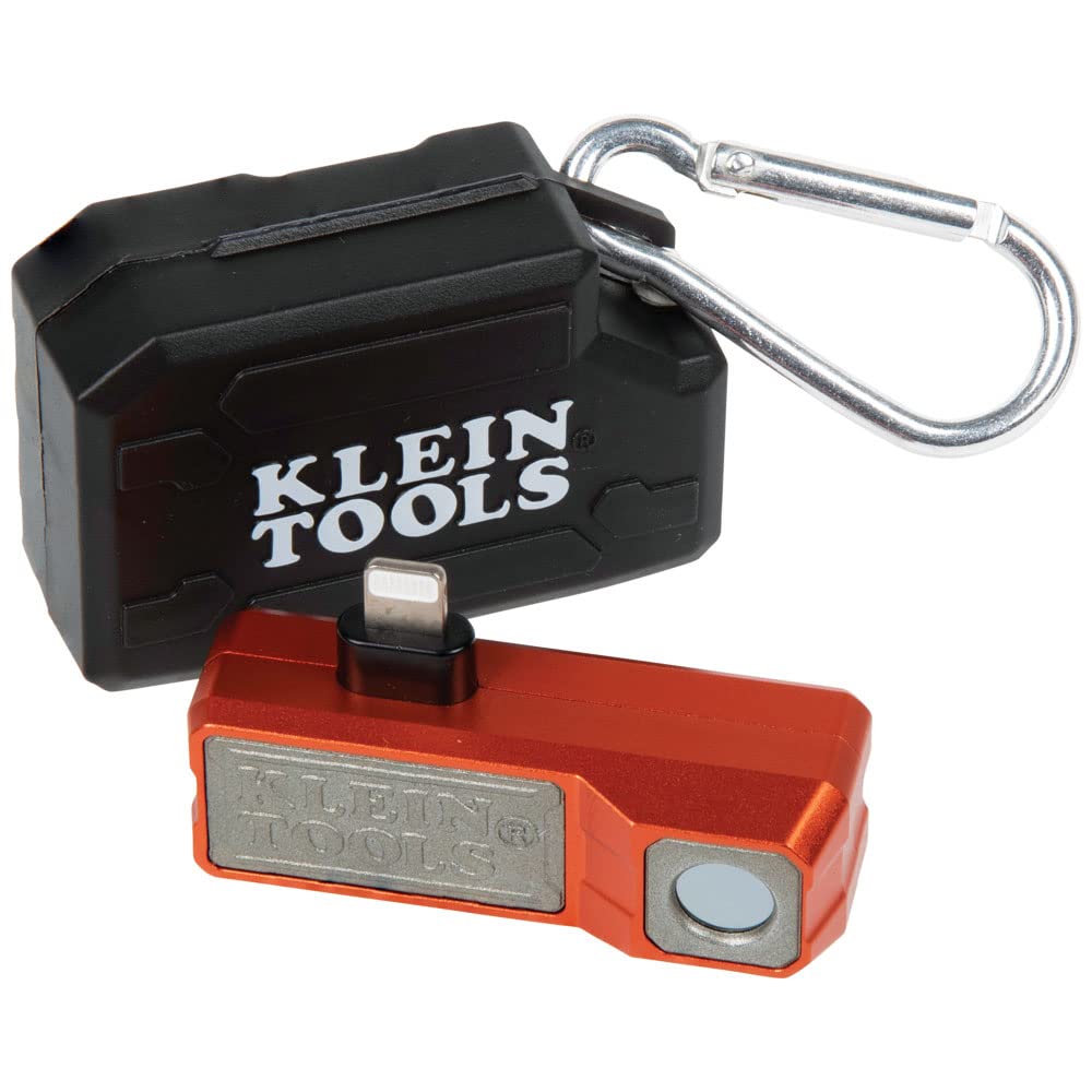 Klein Tools Cámara termográfica TI222 para iPhone y todos los dispositivos iOS, cámara de imágenes térmicas, 10.800 píxeles, paletas de tres colores, temperaturas altas/bajas