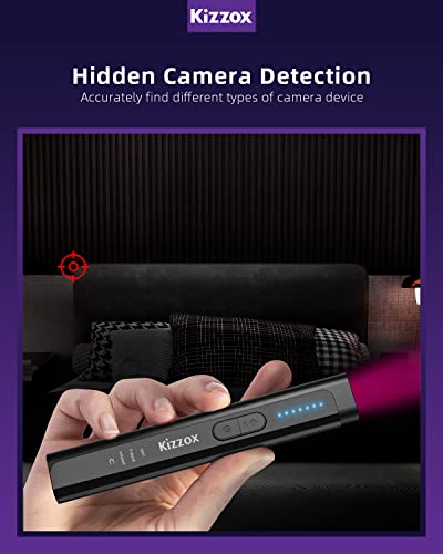 K16 Pro Detectores de cámara oculta, detector de dispositivos ocultos, señal magnética/RF/detector láser IR para cámara oculta/rastreador GPS/dispositivo de escucha, detector de insectos y cámara para hotel, automóvil, oficina, viajes