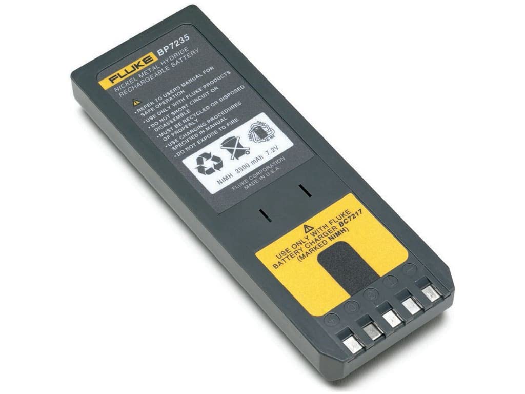 Fluke Batería BP7235 NiMH 7.2V 3500 mAh Recargable Reemplaza el paquete de baterías de Ni-Cd BP7217