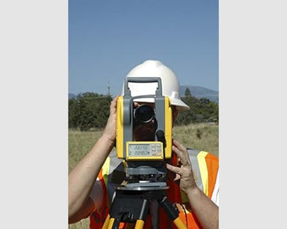 Spectra Precision DET-2 Teodolito digital de 2 arcos de precisión de segundo arco con pantalla LCD dual, compensación de inclinación, resistencia al polvo/agua IP54 y opciones de alimentación