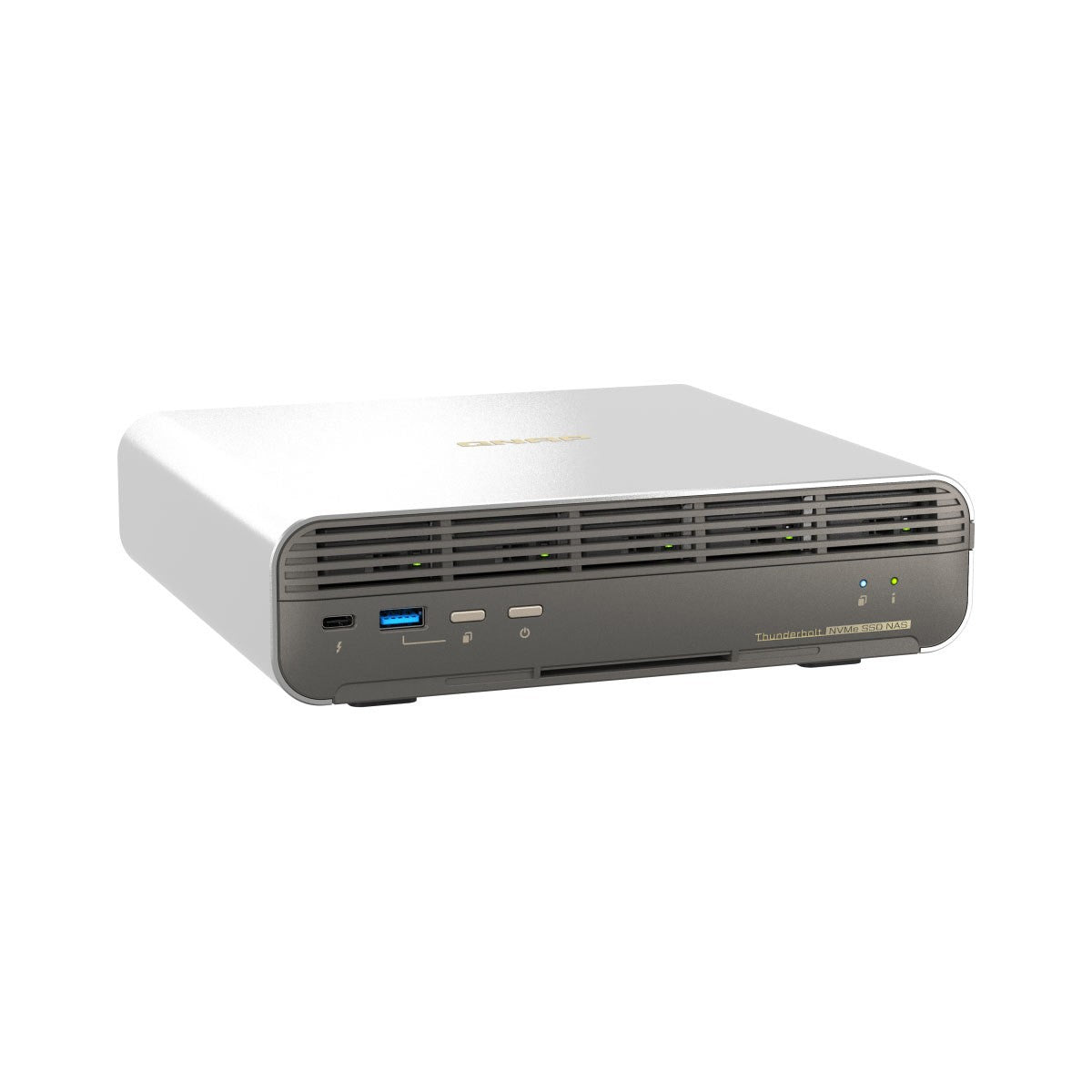 QNAP TBS-h574TX NASbook de 5 bahías Thunderbolt 4 totalmente flash, Intel Core i3, 12 GB de RAM,