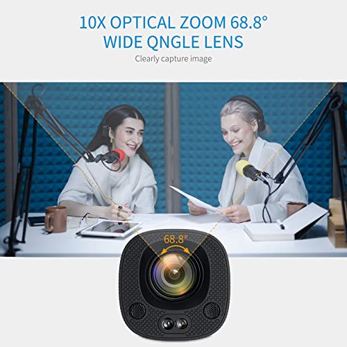 FEELWORLD HV10X Cámara de transmisión en vivo profesional Full HD 1080P 60fps USB3.0 HDMI con zoom óptico 10X Micrófono de enfoque automático Soporte Control remoto