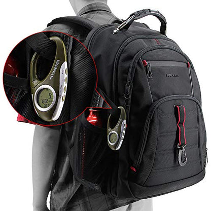 Barómetro altímetro termómetro métrico monitor de altitud para escalada, camping, deportes al aire libre, multifunción con retroiluminación