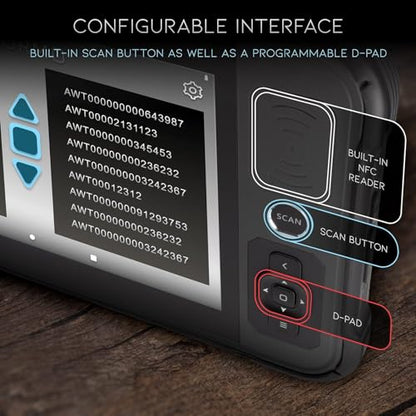 Chainway P80 - Escáner de código de barras para tableta Android, lector de código Zebra 2D/1D/QR, Android 13, WiFi, GPS, NFC, Bluetooth, inalámbrico, resistente, batería de 8700 mAh para todo el día