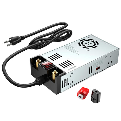 Anbull Convertidor de 110 V a 12 V, con interruptor de encendido/apagado, SMPS 110V AC a 12V DC adaptador convertidor transformador, fuente de alimentación máxima de 50 A 600 W 12 V