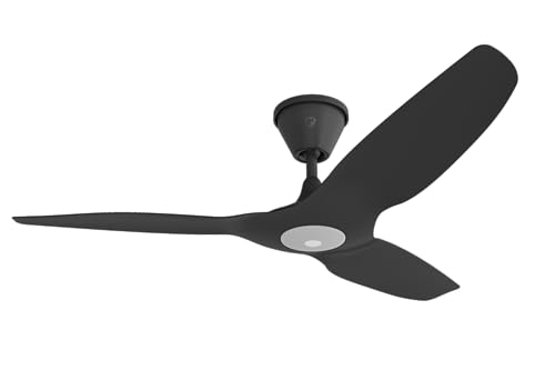 Big Ass Fans Haiku Coastal - Ventilador de techo inteligente para exteriores de 52 pulgadas COSTERO/MARINO con control remoto para patio interior y cubierto, clasificación costera, resistente a la corrosión, negro mate - 	MK-HKC1-042506A258F258I05S2