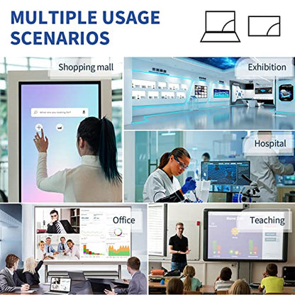 TOUCHWO HD430T Monitor Industrial de Pantalla Táctil Capacitiva Multi-Táctil de 43 Pulgadas, Pantalla 16:9 1920 x 1080P, Altavoces Incorporados, Puertos USB, VGA, DVI y HD-MI, Pantallas de Señalización
