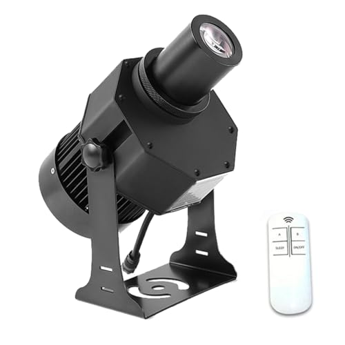 Proyector GOBO con logotipo LED de 120 W, Ip67, luz de efecto DJ impermeable, incluye GOBO de vidrio personalizado gratuito para proyectar imagen para hotel, empresa, tienda, boda,
