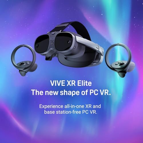 HTC Vive XR Elite with Deluxe Pack — Mixed Reality and PC VR Headset + Controllers #99HAUL003-00