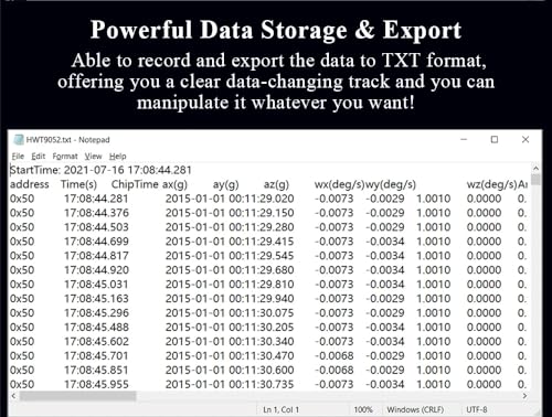 WITMOTION [Precisión ultra alta] WitMotion HWT9053-485 (X/Y ± 0.001°) 3 ejes Acc+Gyro+Mag Sensor de brújula electrónica, ángulo triaxial IP68 MPU9250 AHRS IMU Temperatura y Magnetómetro Compnsation para