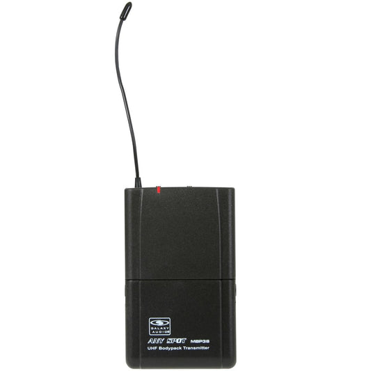 Transmisor de bolsillo inalámbrico Galaxy Audio MBP38, rango de frecuencia N: 518-542 MHz