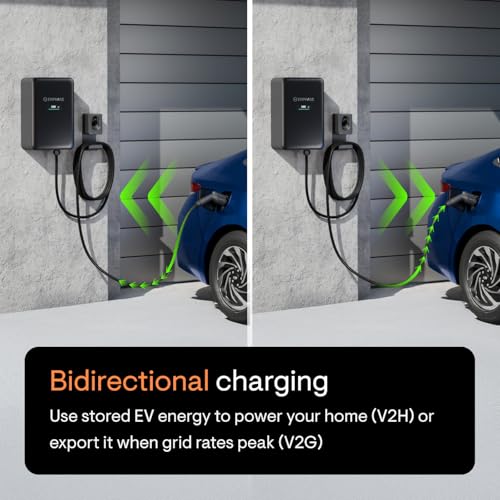 Enphase IQ EV Charger 2 | Cargador inteligente de nivel 2 de 40 A (hasta 9.6 kW, 240 V) | Wi-Fi + Bluetooth | Enchufe NEMA 14-50 | Certificado UL | Cable de 25 pies | J1772 | Interior y exterior 	IQ-EVSE-NA-1050-0110-1120