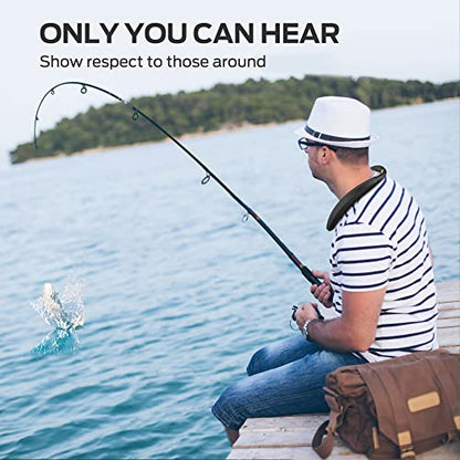 Monster Boomerang - Altavoces Bluetooth con banda para el cuello, con 15 horas de reproducción, sonido estéreo 3D de alta fidelidad, baja latencia, micrófono integrado, IPX5 impermeable para usar en