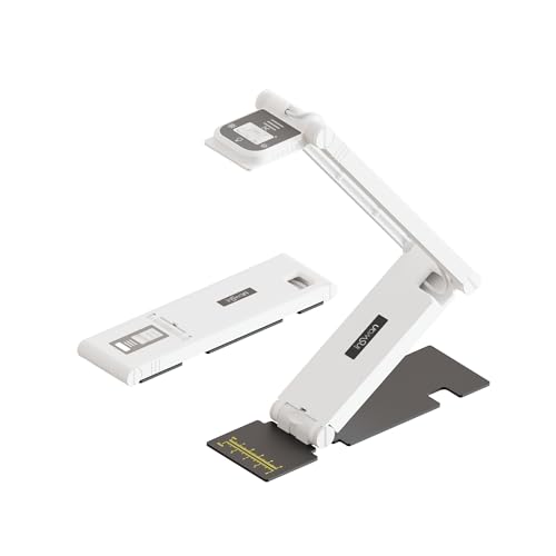 INS-Flip 4 4K USB Cámara portátil de documentos, cámara web/visualizador, 13MP Ultra HD, diseño plegable, enfoque automático, micrófono, LED, compatible con Mac OS, Windows, iPad, Chromebook