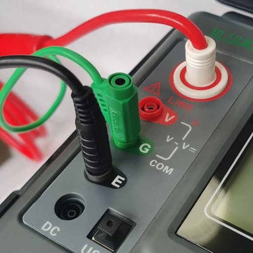 Medidor de aislamiento digital 10KV Probador de resistencia de aislamiento y megohmímetros Multímetro de resistencia de alto voltaje con relación de absorción y medición de índice de polarización