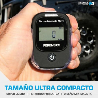 Detector de monóxido de carbono para vehículos y aviones | Alarma rápida de bajo nivel de 9 ppm (versión 2.0) FD-CAR002