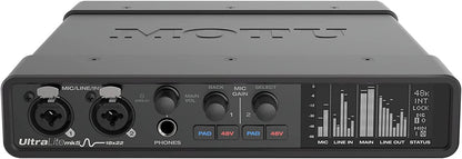 MOTU UltraLite-mk5 18x22 Interfaz de Audio USB 3 para Mac, Windows e iOS con mezcla y efectos