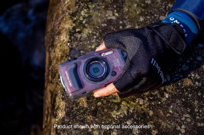 OM SYSTEM Tough TG-7 - Cámara subacuática negra, impermeable, a prueba de congelación, brillo de alta resolución, video 4K 44x Macro Shooting (Successor Olympus TG-6)
