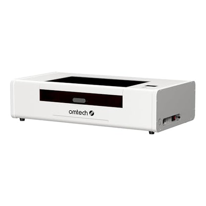 OMTech Polar Lite de 55 W, grabador láser de CO2 de escritorio y cortador, máquina de grabado láser compacta de 20 x 12 pulgadas con ventiladores de escape integrados y tanque de agua de 0.5 galones, máquina de corte láser