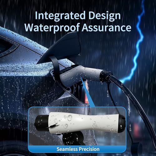 Cable de Extensión EV J1772 48A 20ft, Cable de Extensión de Cargador EV Nivel 2, Cable de Extensión EV de 240V para Carga Rápida y Uso Intensivo