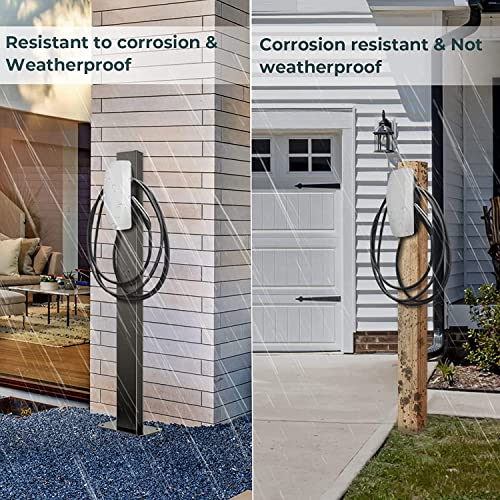 HOSMART Base de Carga EV, Conector de Pared, estación de Carga EV, Soporte de Carga para vehículos eléctricos, Soporte para estación de Carga de Coche eléctrico Tesla, Accesorios para Tesla