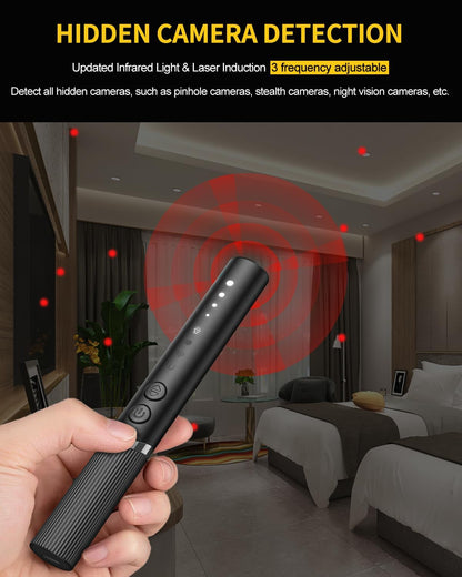 Detectores de cámara oculta, buscador de cámara espía, dispositivo de seguimiento GPS oculto, detector de dispositivo de grabación de escucha, barrendero oculto de insectos y detector de cámara KT3