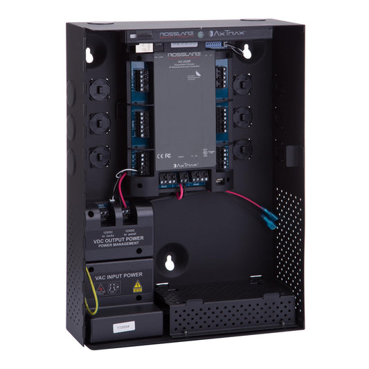 Rosslare AC-215IP-BU 2-Reader Networked Access Controller TCP/IP Panel 30,000 Users 4 Relay Outputs Wiegand Reader Support Access Control for CCTV Surveillance Systems Security Automation