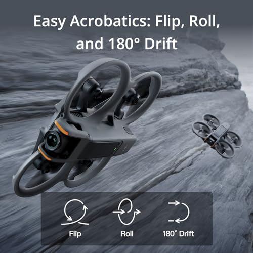 DJI Avata 2 Fly More Combo (1 batería), dron FPV con cámara 4K, experiencia inmersiva, protector de hélice integrado, fácil de girar/rodar, gafas 3 y RC Motion 3 incluidos, #6941565980083