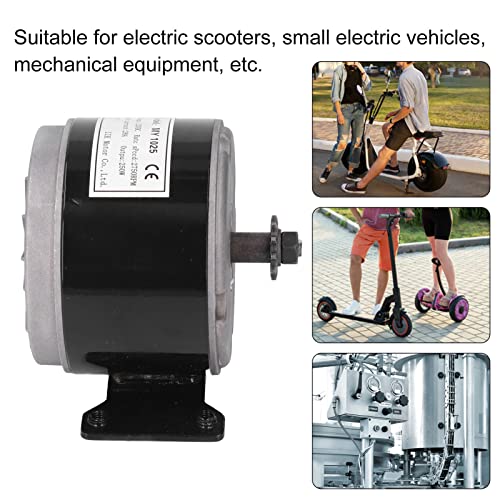 Motor cepillado de alta velocidad de alta velocidad de DC para vespa eléctrica, potente motor de aluminio de 12V 250W para pequeños coches eléctricos, equipo mecánico