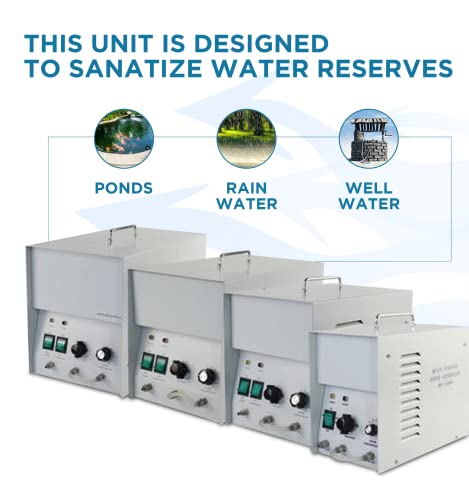 MP - 5000 Generador de ozono, Temporizador ajustable, Tratamiento de ozonador, para uso de agua con conexión de oxígeno opcional, hasta 5000mg/h,