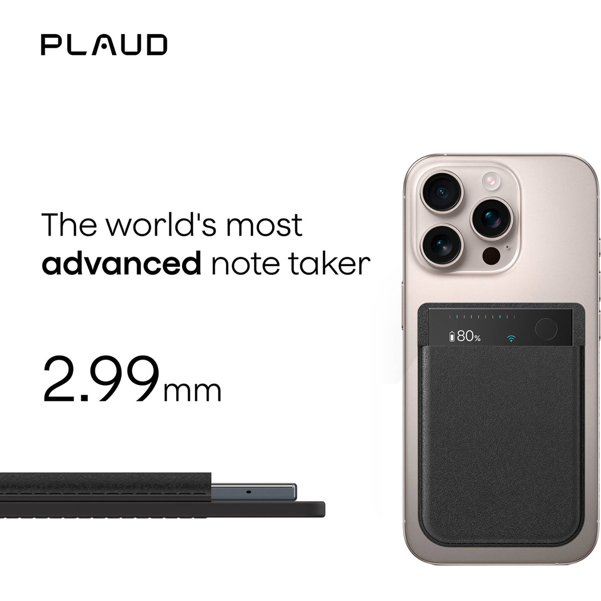 PLAUD Note Pro Grabadora de voz/tomador de notas inteligente con IA - PUNOTEPRO