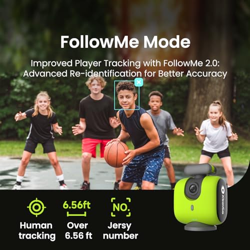 Cámara de acción deportiva Chameleon AI, sistema de seguimiento de cardán deportivo con seguimiento de equipos y jugadores, video COMS 4K, rotación de 360°, FOV de 120°, transmisión en vivo