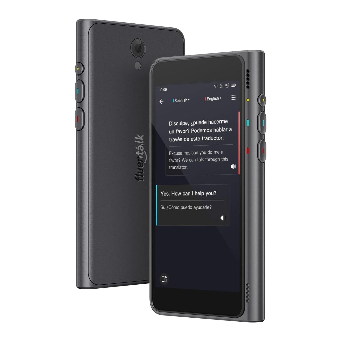 Timekettle T1 - Dispositivo traductor con traducción offline y de fotos, color negro | 40 Languages, 31+ Offline Language Pairs, No Wi-Fi Needed, 2-Year Global Data and 4-Inch HD Screen for Travel NEW T1