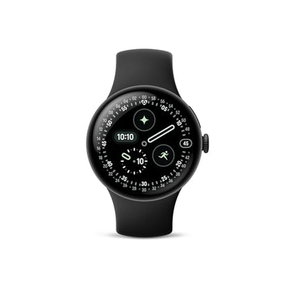 Google Pixel Watch 4 (1.772 in) - Reloj inteligente Android con frecuencia cardíaca y seguimiento del sueño - Batería de 40 horas - Seguimiento de actividad física - Google AI - Caja de aluminio negro GA09962-US