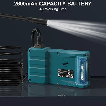 Hanmatek IE01 Cámara endoscopio Industrial pantalla de 4,3 pulgadas HD1080P IP67 impermeable 8 LED boroscopio de inspección de luz para reparación de tuberías de automóviles