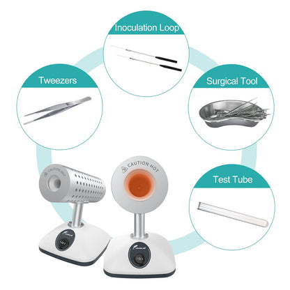JOANLAB Esterilizador infrarrojo del laboratorio para el uso del laboratorio del esterilizador del anillo de vacunación del lazo de inoculación, 110v (DS-900S)