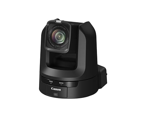 Canon CR-N100 PTZ Cámara (Negro), Zoom óptico de 20x, Video 4K UHD, Producciones Profesionales, Casa de Adoración, Educación, Broadcast, Corporativo MFR #6527C001